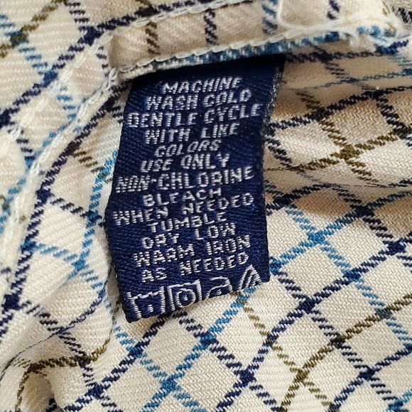 T Harris London Men's Long Sleeve Shirt Size L Large Gentleman's Fit Check Cream - Picture 9 of 10